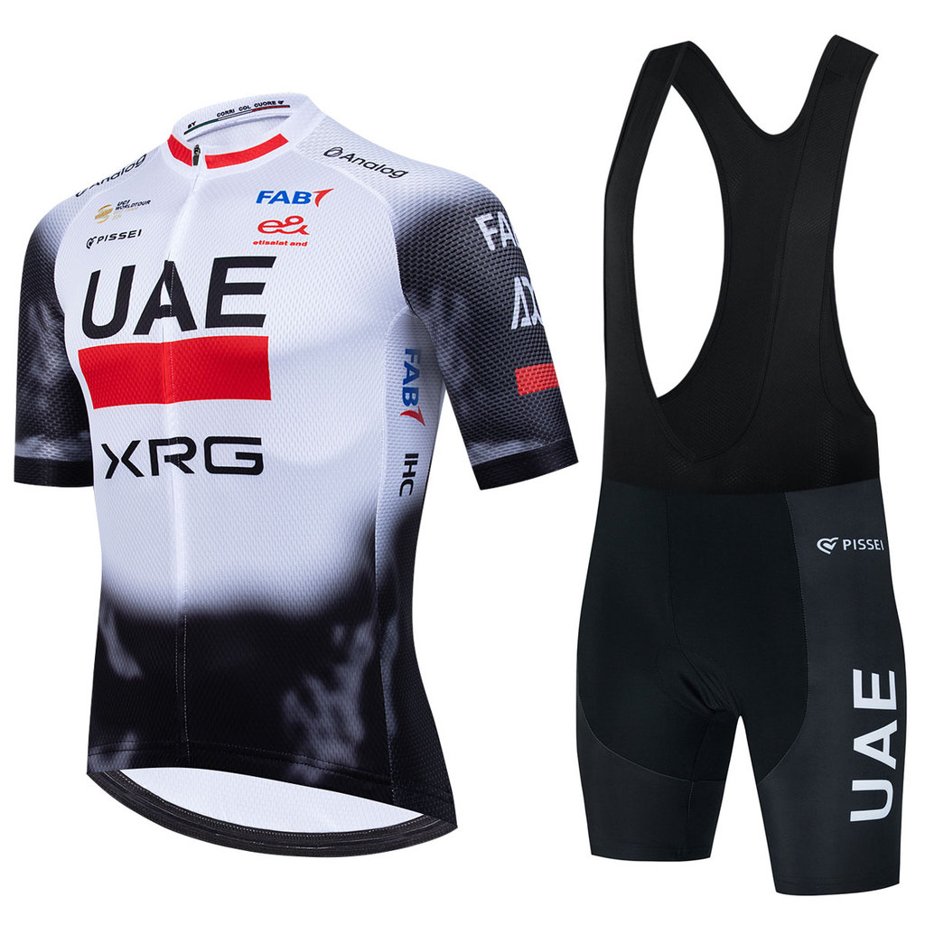 UAE TEAM Cycling Jersey Set 2025 Summer Men Mountain Bike Uniform Breathable Bicycle Clothing Suit