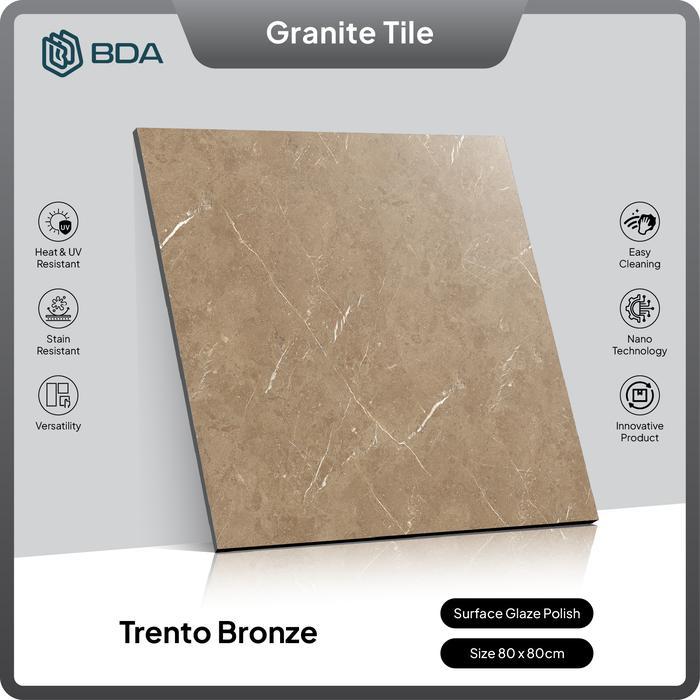 BDA Granite Tile Granit 80x80 Keramik 80x80 Keramik Lantai 80x80 Keramik Dinding Trento Bronze