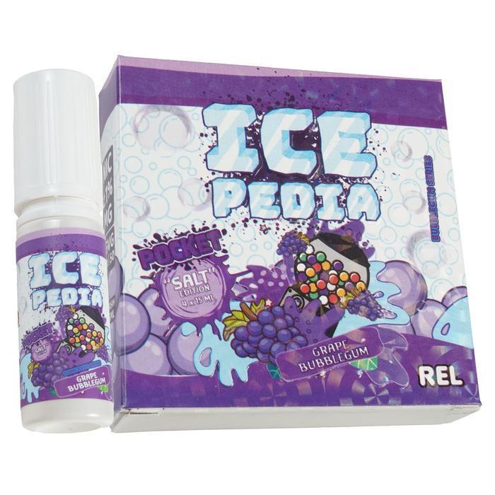 ICEPEDIA POCKET SALT EDITION GRAPE BUBBLEGUM 4 X 15ML 1% BY MAJAPAHIT BREWERY