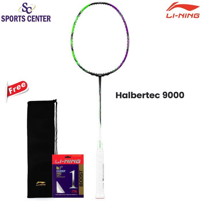 Xcl_Barkala - Raket Badminton Lining Halbertec 9 Aypu21 Green Purple - Original & Ringan