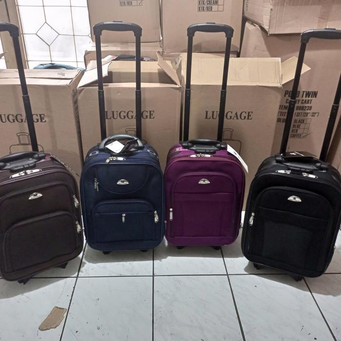 Koper Polo 16 Inci Bahan Kanvas Cabin Size Garansi Original Asli