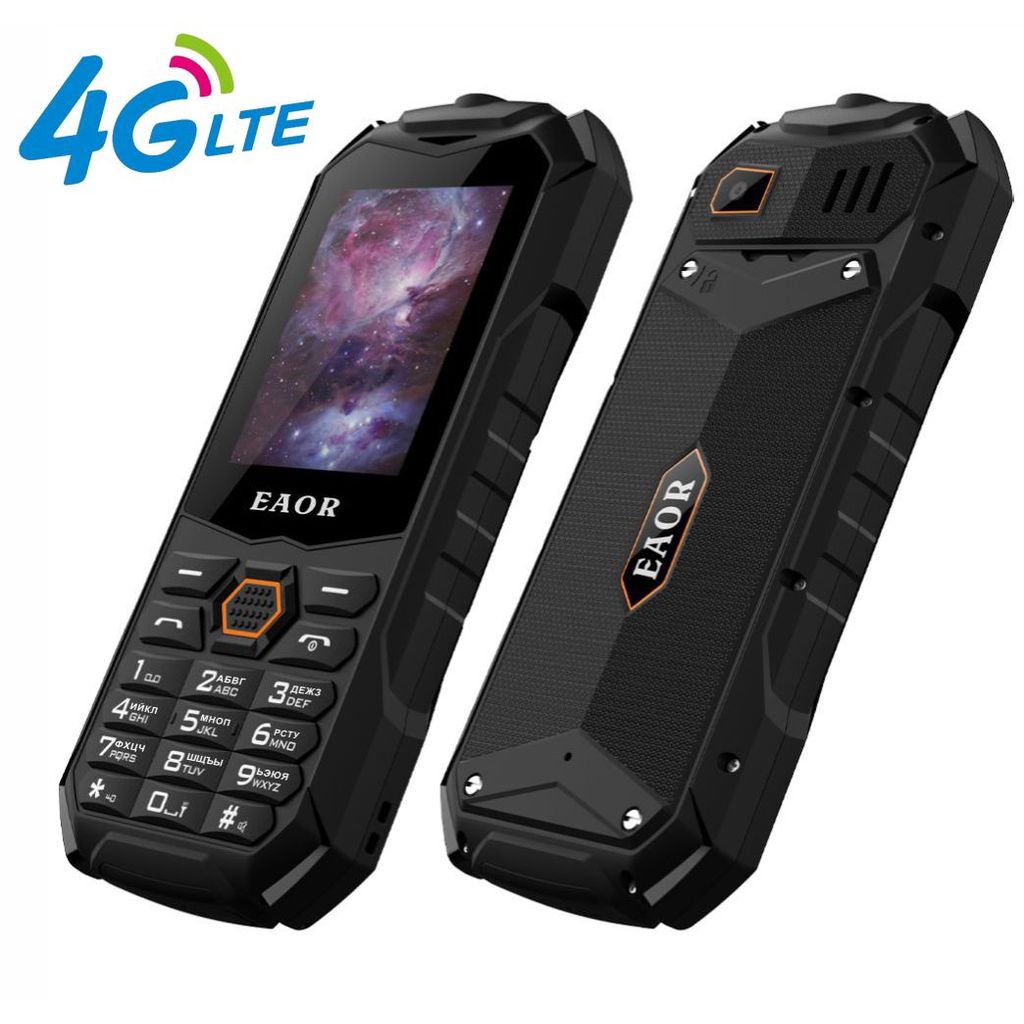 Eaor 4G/2G Slim Rugged Phone Ip68 Real Three-Proof Feature Phone Big
