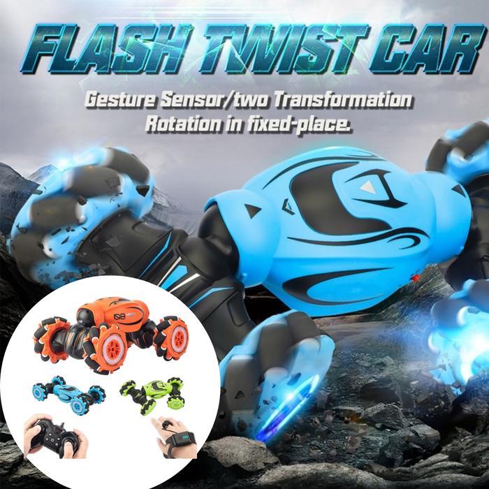 RC Mobil Mainan Anak Gesture Sensor Tangan Musik Stunt RC Car D876