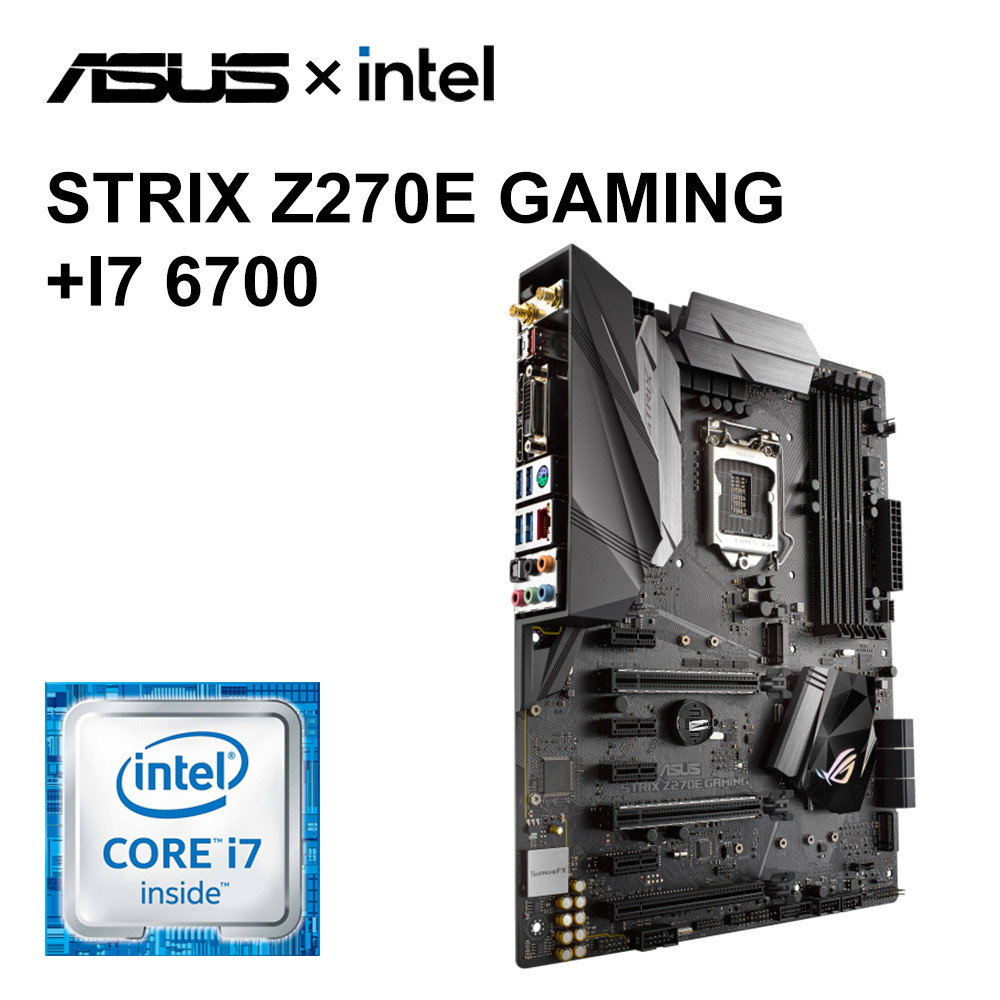 Asus Rog Strix Z270E Gaming+I7 6700 Lga 1151 Motherboard Ddr4 Dp Hdmi