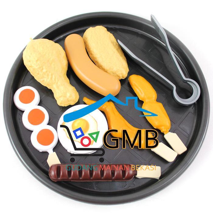 MAINAN PANGGANGAN MASAKAN SATE SOSIS AYAM BAKAR NAMPAN BULAT SS1588 MAINAN ANAK ANAK