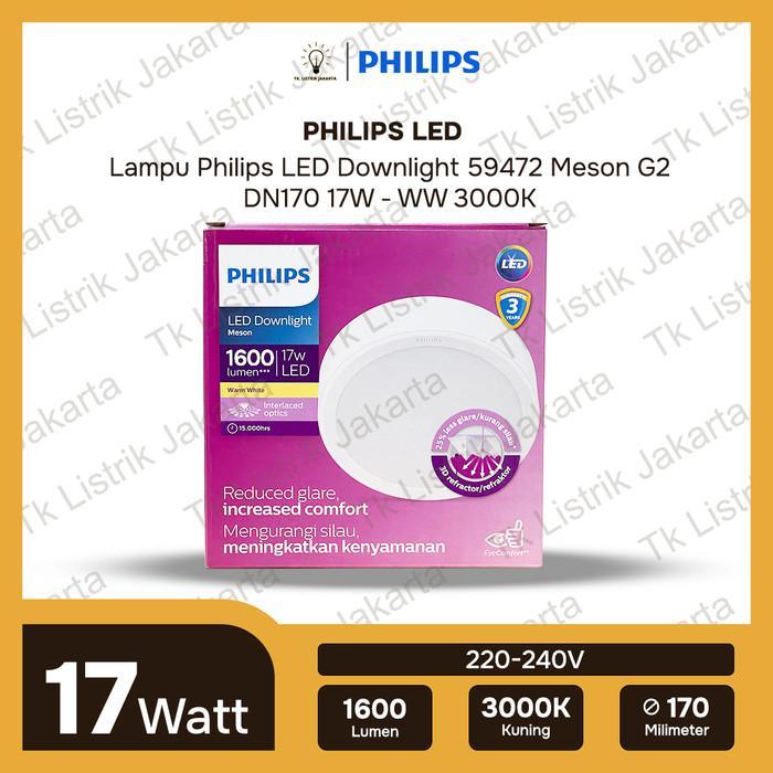 Lampu Philips Meson Downlight Plafon Led 59472 150 17W Outbow Bulat