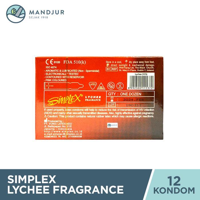 HORLIQUID- Kondom Simplex Lychee Fragrance - Isi 12