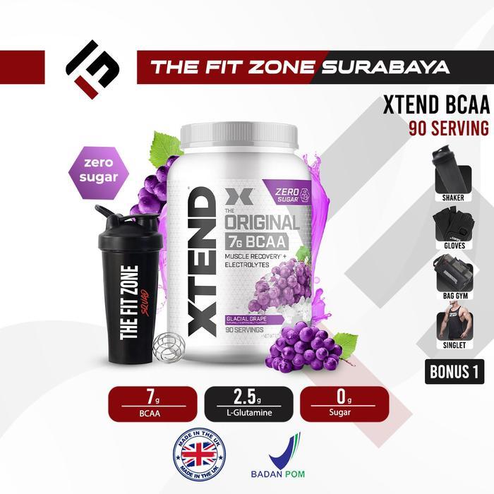 New Xtend Bcaa 90 Serving Bcaa + Glutamine Powder Termurah