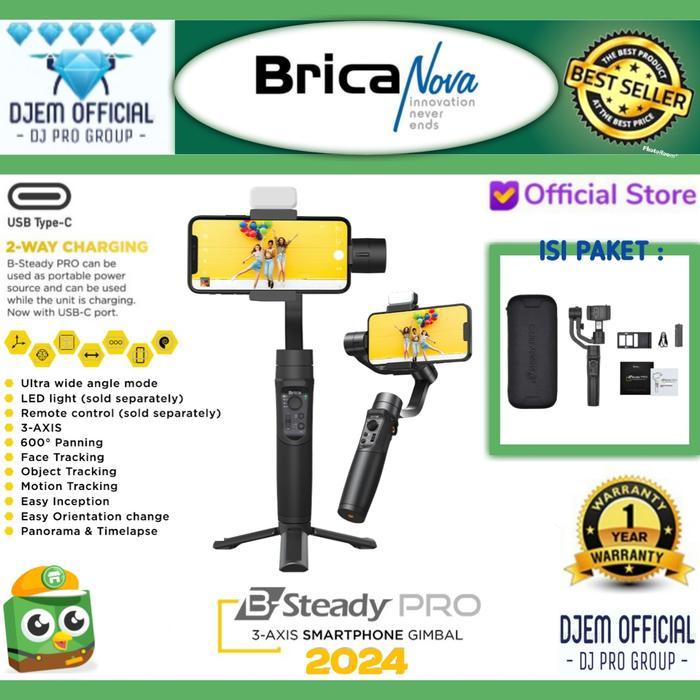 Brica B-Steady Pro 2024 New Gimbal Stabilizer Bsteady Pro Hp Actioncam