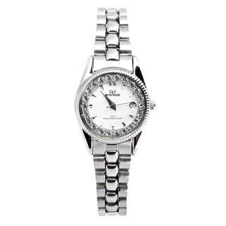 MIRAGE WATCH - JAM TANGAN WANITA MIRAGE PERMATA ORIGINAL SILVER RX 1580 L BERGARANSI STAINLESS KACA