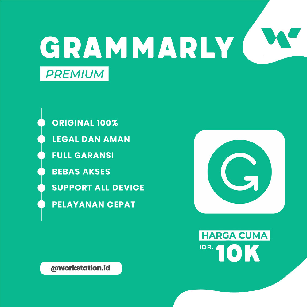 Grammarly Premium 1 Bulan - Official Tools & Services