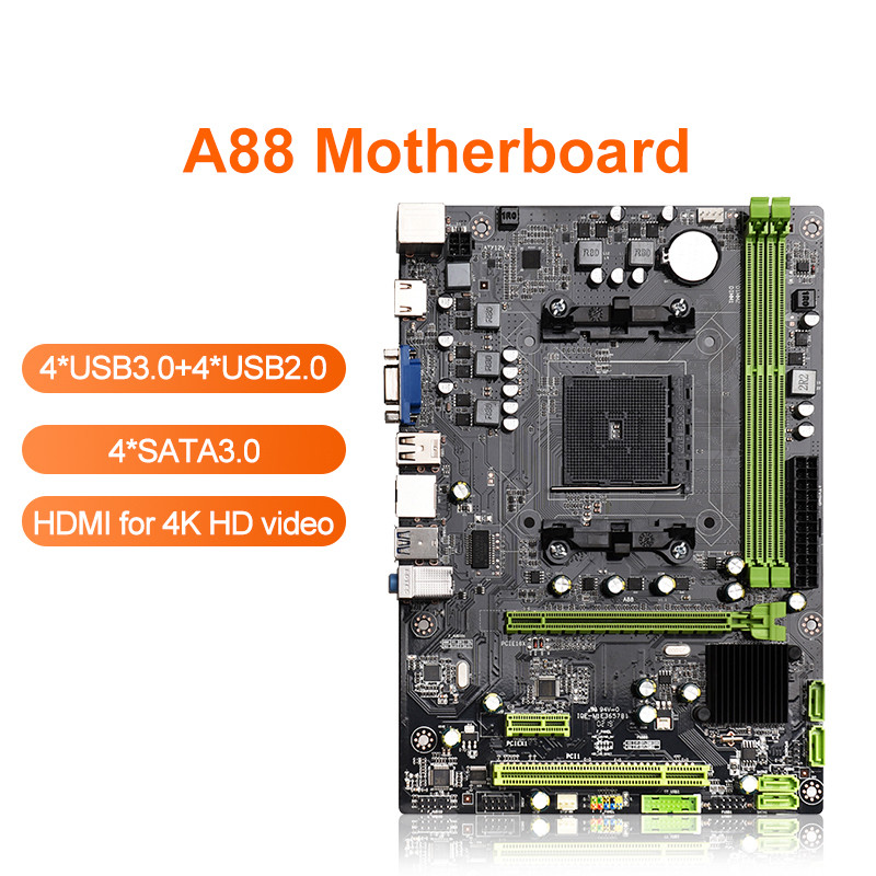 - Amd A88 Motherboard Fm2 Dual Channels Support Ddr3 Extreme Gaming