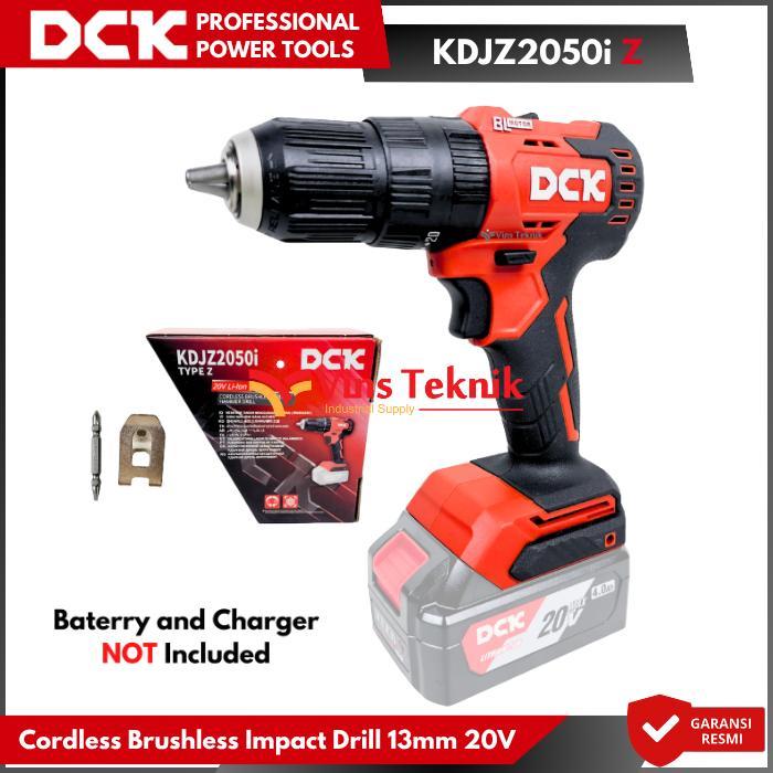 DCK KDJZ2050iZ Mesin Bor Baterai Cordless Brushless Impact Drill 13mm 20V KDJZ2050i Z