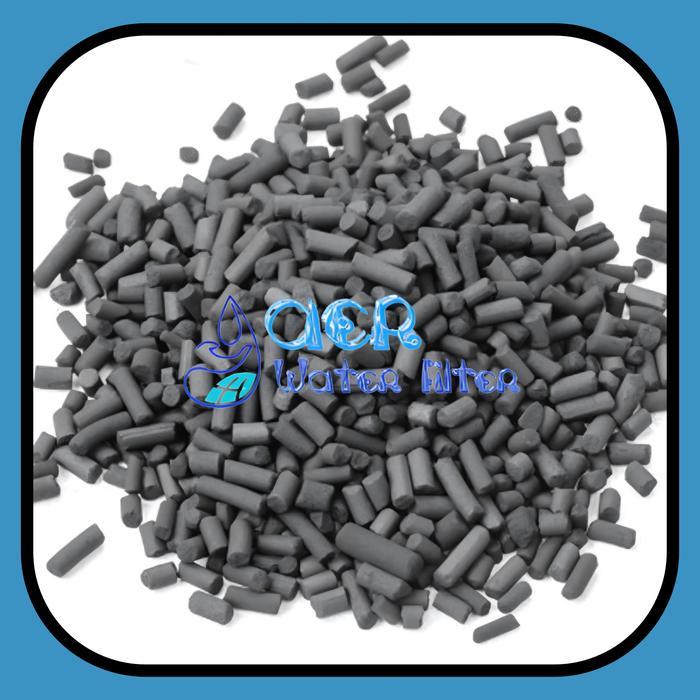 Karbon aktif pelet / karbon aktif stick / media filter air karbon aktif repacking
