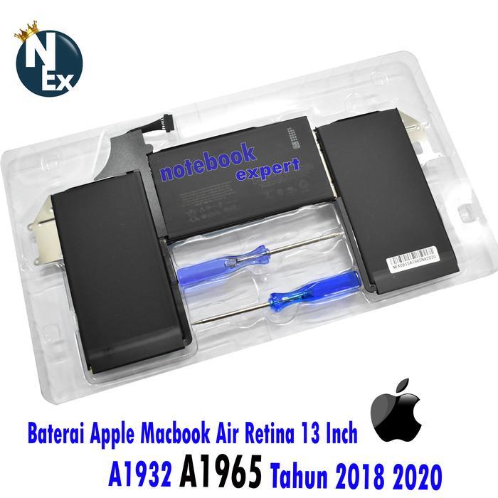 Baterai Macbook Air Retina 13 Inch A1932 A1965 Tahun 2018-2020