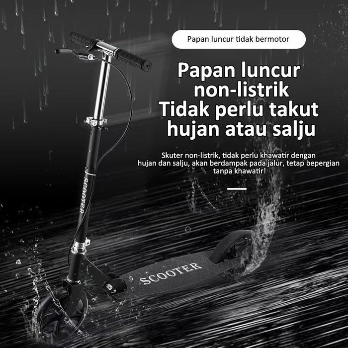 Skuter Lipat Roda 2/Scooter Skuter Otoped Anak Hingga Dewasa Exotic (Ada Rem)