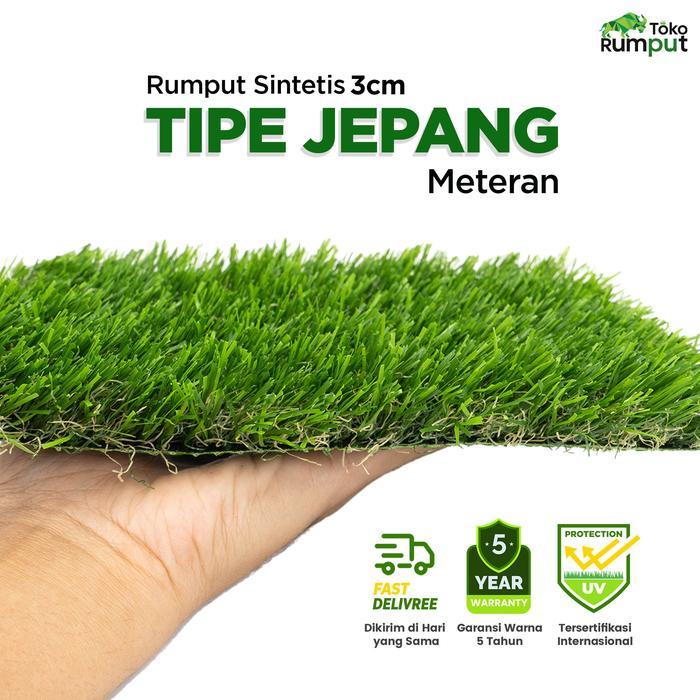 Karpet Rumput Sintetis, Rumput Palsu, Rumput Jepang 3cm