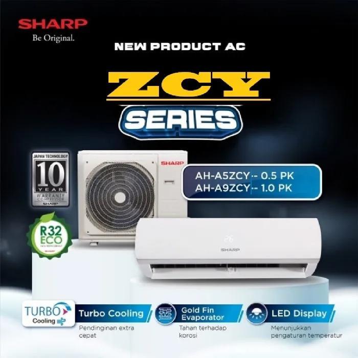 TROYC- Ac Sharp 1/2 Pk Ah-A5Zcy / 5Zcy 344W Gold Fin Evaporator + Turbo Cooling