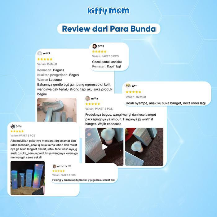 nppe- Kitty Mom Baby Kids Teens Skincare Paket Perawatan Kulit & Mulut Anak Pasta Gigi Anti