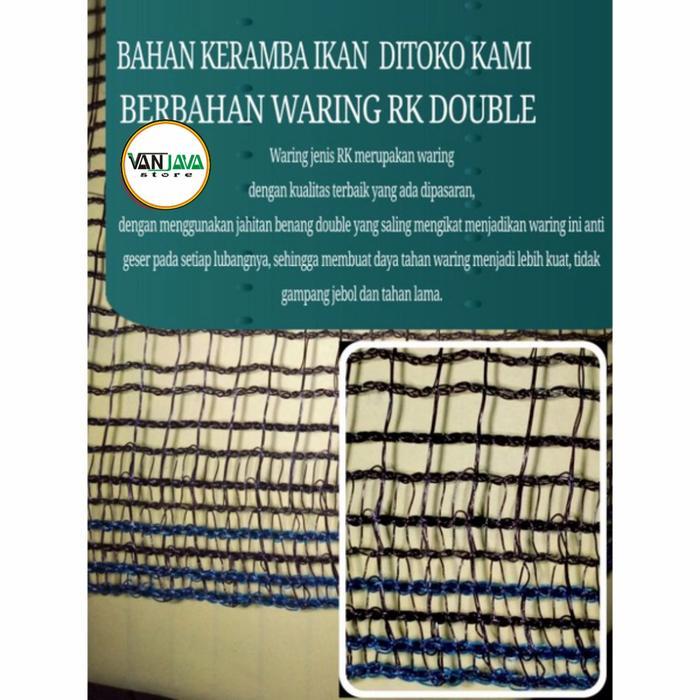 Keramba Jaring Ikan Hapa Kotak Ikan Waring sekat 3x1x50 Keramba Ikan