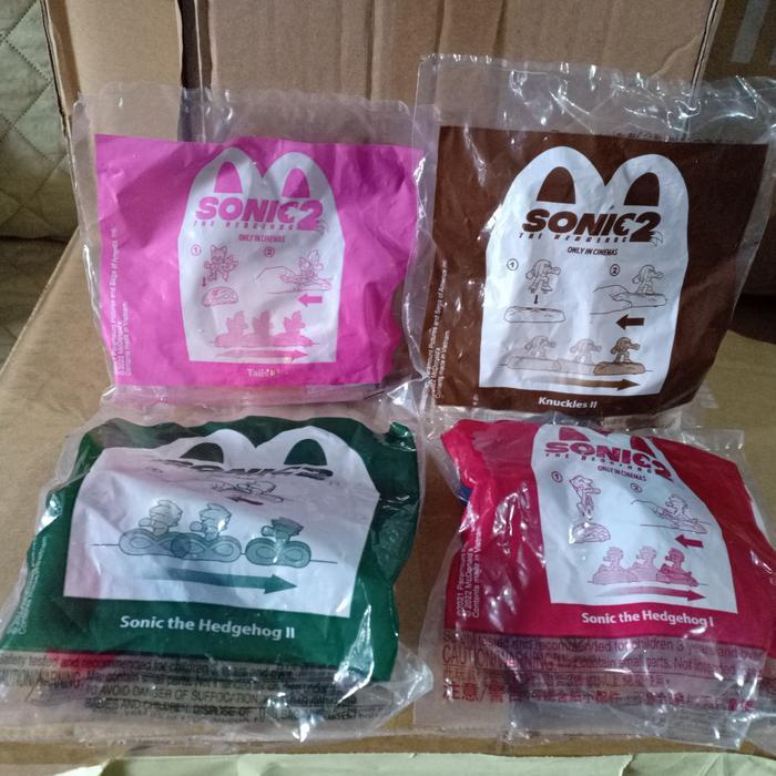 DAYTOY- Mcd Sonic 2 The Hedgehog Happy Meal Mcdonald Tails Knuckles Per Pcs