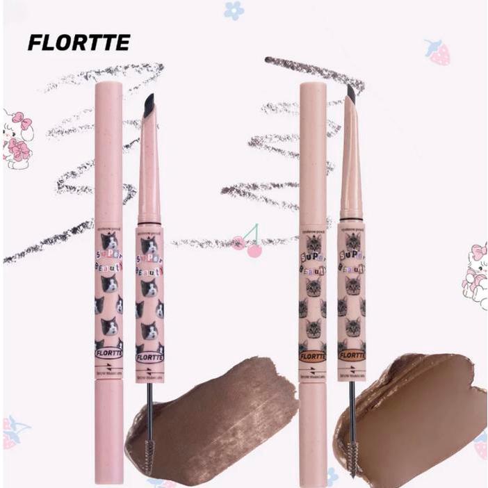 jpbrari- [Ready Ori] Flortte Eyebrow Flortte Browcara Flortte Eyebrow Pencil Flortte Eyebrow
