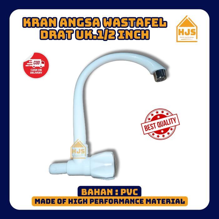 Kran Angsa Model Mahkota PVC / Kran Air Cuci Piring Plastik Model Angsa / keran pvc angsa Wastafel