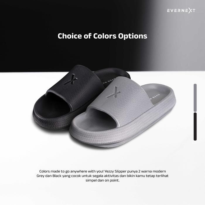 EVERNEXT Sandal Slippers Pria Yezzy Slip On Slippers Sandal Selop Pria Sandal Slide Evernext