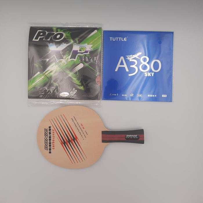 DONIC - PAKET ORIGINAL CARBOSPEED + RUBBER KTL PRO SET