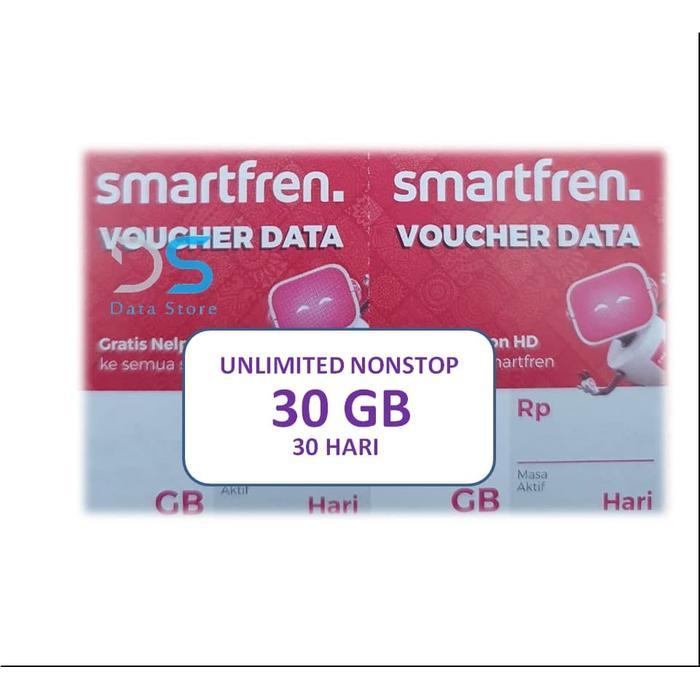 zmaa- Voucher Smartfren Nonstop Unlimited 30 Gb