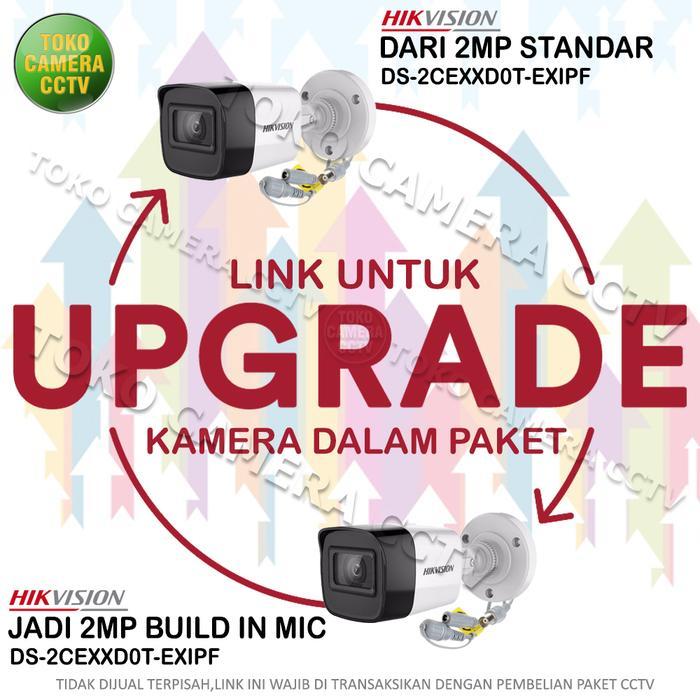 Upgrade Paket Cctv Hikvision 2Mp Untuk 1 Unit Kamera Built In Mic