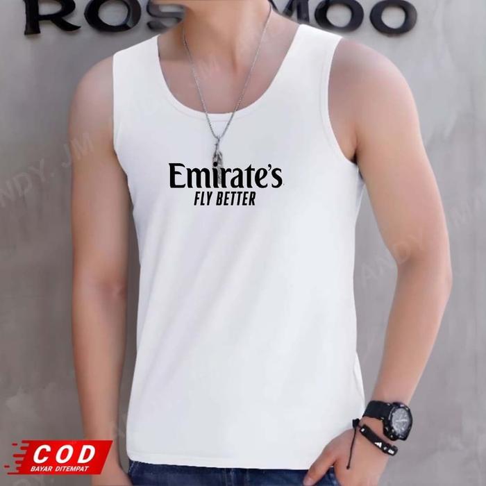 mguf- Kaos Singlet Pria Motif Etihad / Kaos Buntung Pria Dewasa / Kaos Tanktop Pria ,
