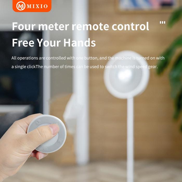 xeyt- Mixio P21 Kipas Angin Lipat Jumbo Fan Portable Remote Control Swing