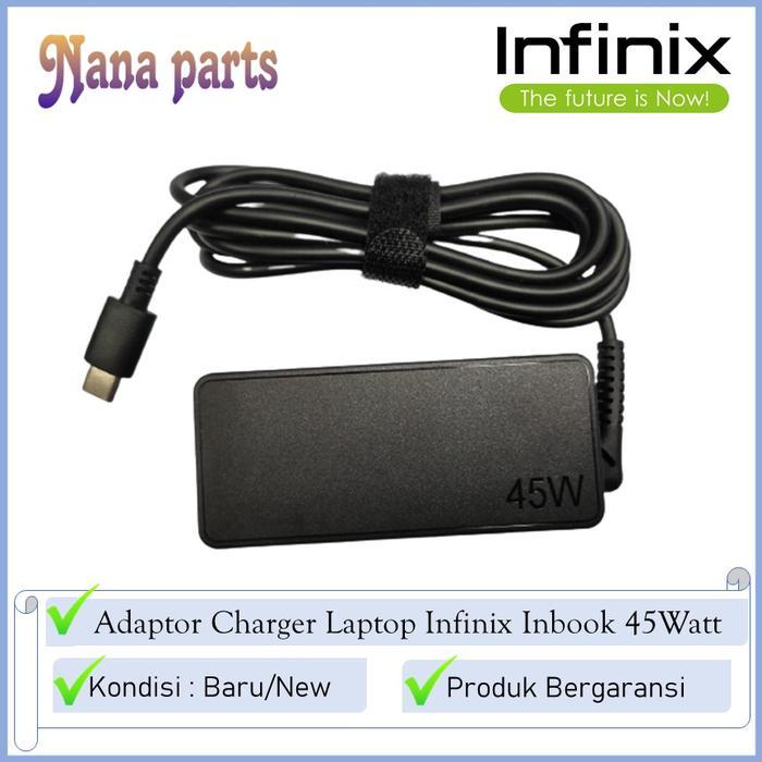 Adaptor Charger Laptop Infinix Inbook X2 X1 Type C 45Watt Ori Promo
