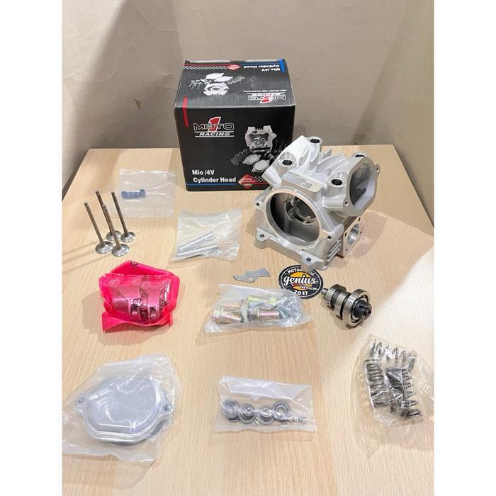 Unik Blok Cylinder Head Moto 1 Mio 4V Klep 24 21 Pelatuk Roller Terlaris