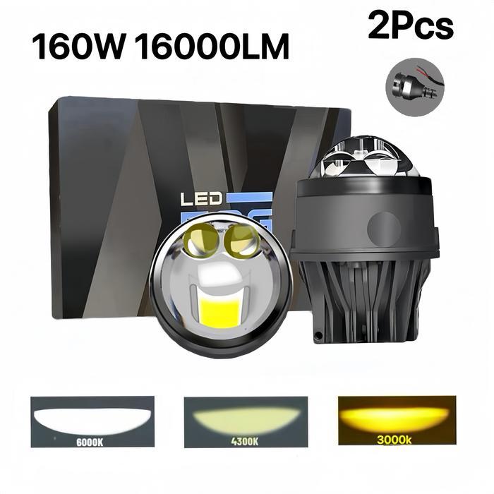 Bohlam foglamp innova lama 160W 3 Mode Adjustable Superbright Mobil Lampu LED