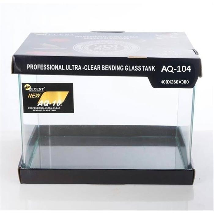 Recent AQ 104 Aquarium Kaca Bending 40x26x30 cm