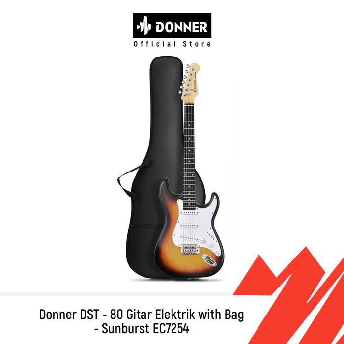 DONNER DST - 80 GITAR ELEKTRIK WITH BAG - SUNBURST EC7254