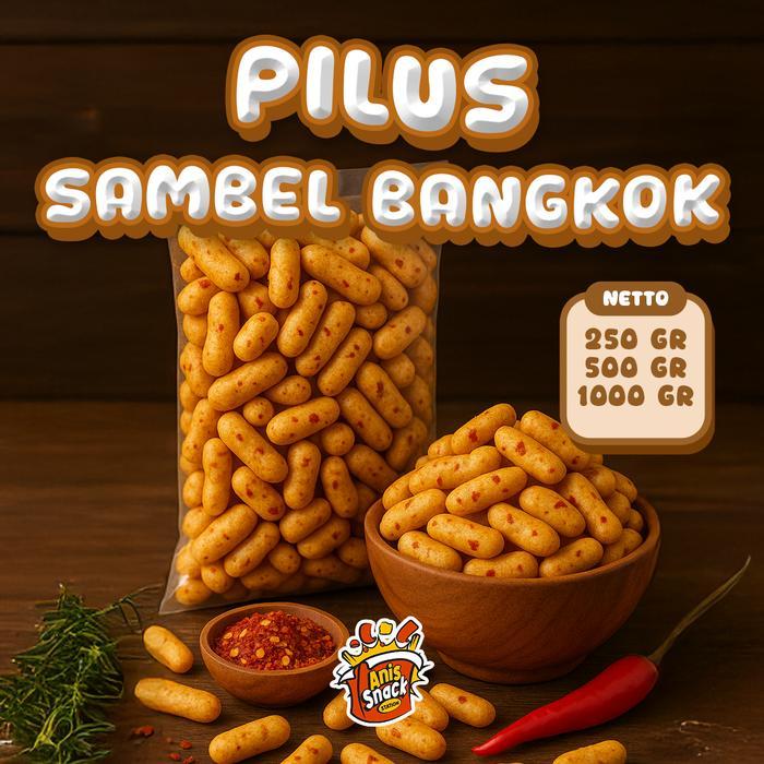 Snack Pilus Ikan Kapsul /Pilus Ikan Ori / Pilus Ikan Sambel Bangkok / Pilus Ikan Pedas