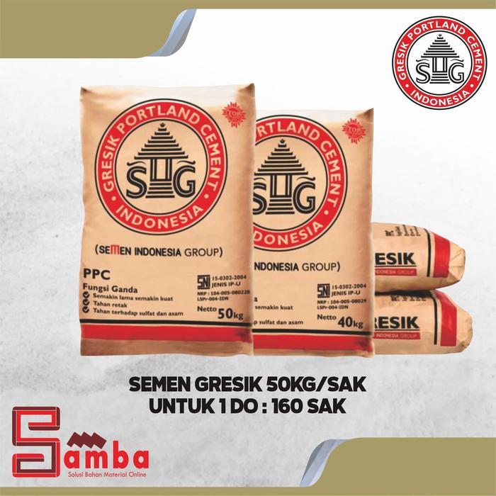 SEMEN GRESIK 50 KG PPC HARGA 1 DO 160 SAK semen berkualitas tinggi untuk pemasangan bata ,