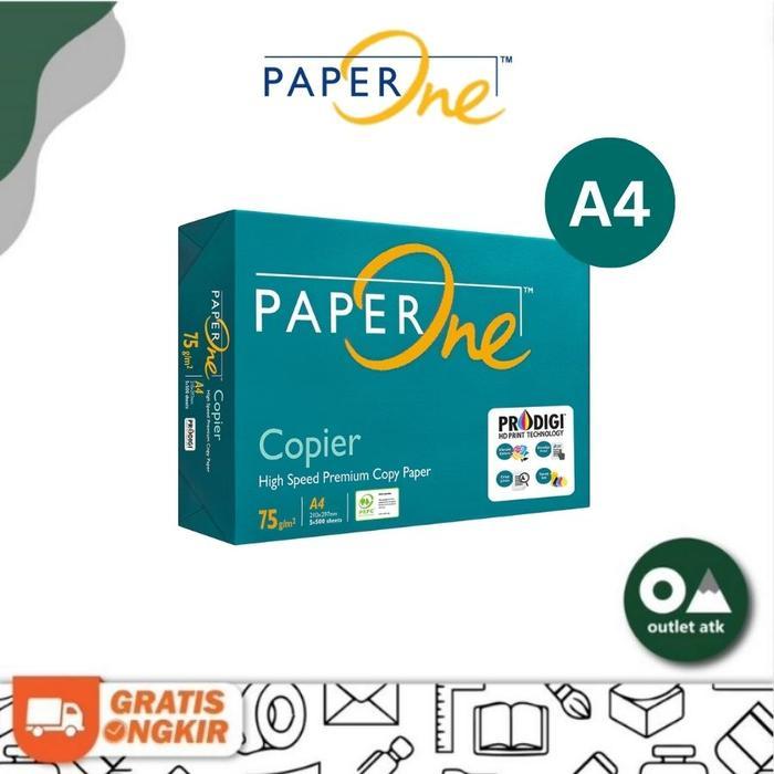 Kertas HVS A4 / Kertas Fotokopi Paper One 75 gsm / PaperOne Copy Paper