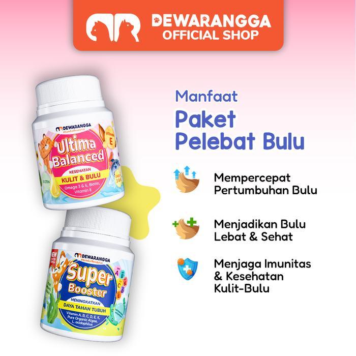 enimel- Dewarangga Ultima Balanced & Super Booster Paket Pelebat Bulu Kucing Dewarangga -
