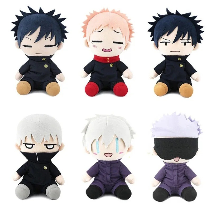 Jujutsu Kaisen Satoru Gojo Fushiguro Megumi Itadori Yuji Inumaki Toge Anime Figure Stuffed Doll