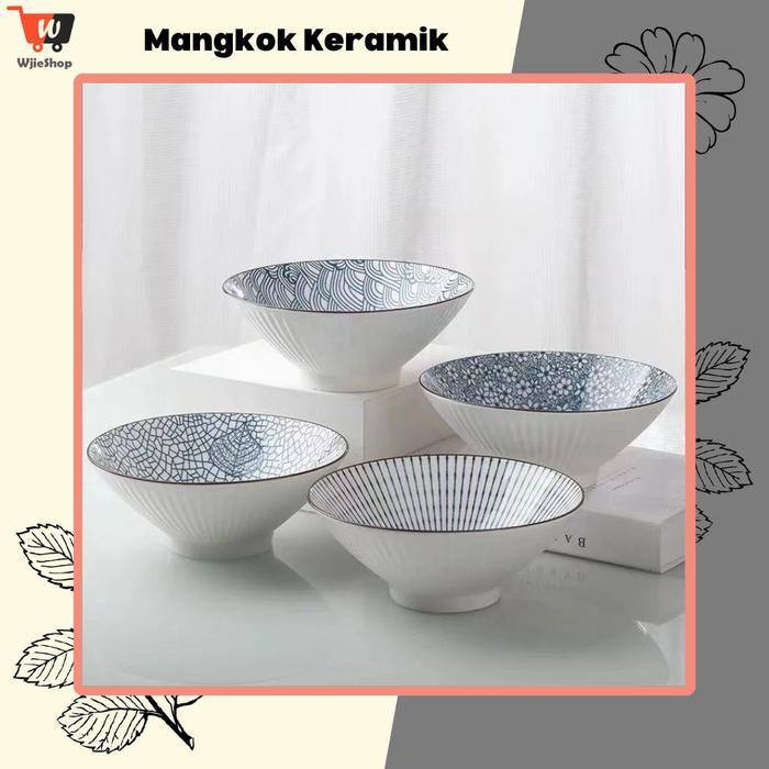 SALE Mangkok Ramen Mangkuk Keramik Jepang Mangkuk Makan Keramik Cantik Termurah