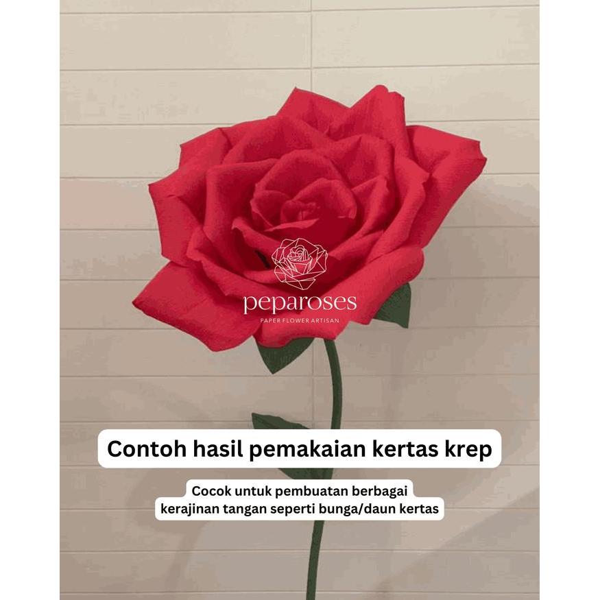 Kertas Krep Impor Tebal Italy untuk Bunga (Import Crepe Paper Roll)