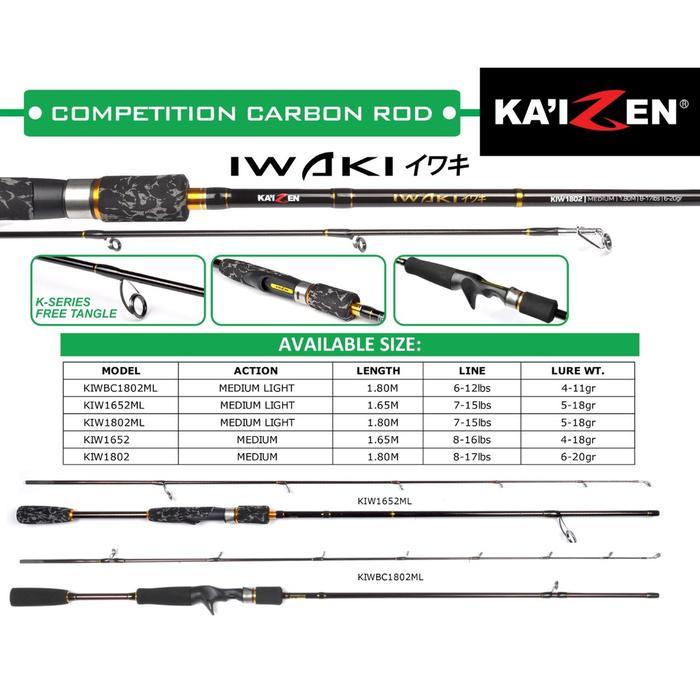Joran Spinning Kaizen Iwaki -Gratisongkir