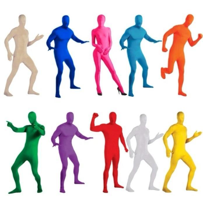 ASLI Green Screen Suit Chroma Key Spandex Lycra/Zentai Full Body Colors READY STOCK