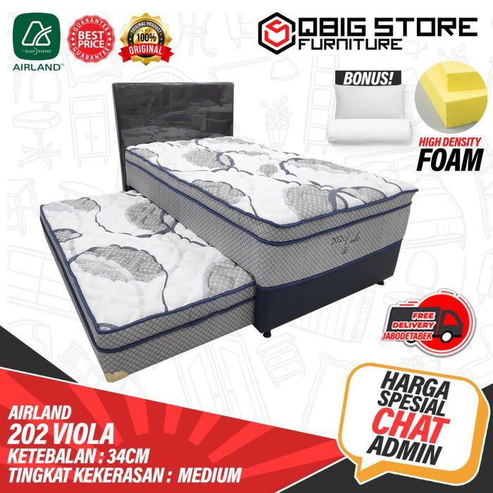 Kasur Springbed Airland 202 Viola Set Spring Bed Matras 2In1 Sorong