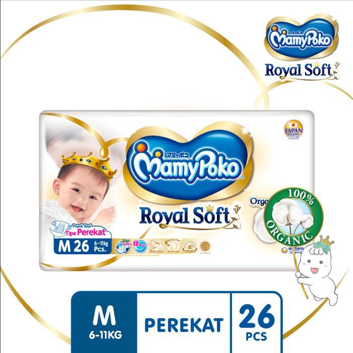 MamyPoko Perekat Royal Soft Organic - M 26 - Popok Tape