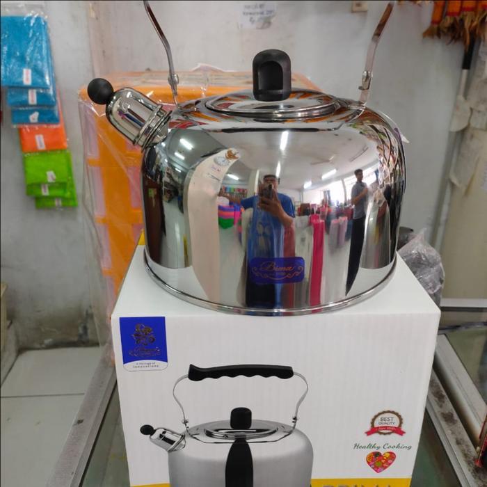 Teko Bunyi Stainless Steel Merek Bima asli. UK 4Liter